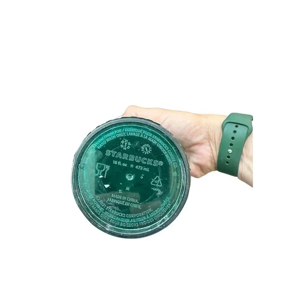 Starbucks 2022 Fall Green Aqua Grid Rainforest Venti Cold Cup Tumbler 24oz - - Picture 2 of 5